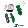 Kit 6 Lanternas Delimitadoras Led Verde Com Chicote Bivolt